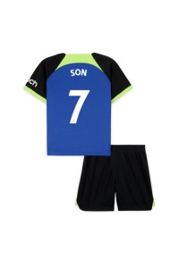 Tottenham Hotspur Son Heung-min #7 Babytruitje Uit tenue Kind 2022-23 Korte Mouw (+ Korte broeken)